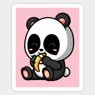 Panda Bear Eating a Banana Because Why Not? Magnet